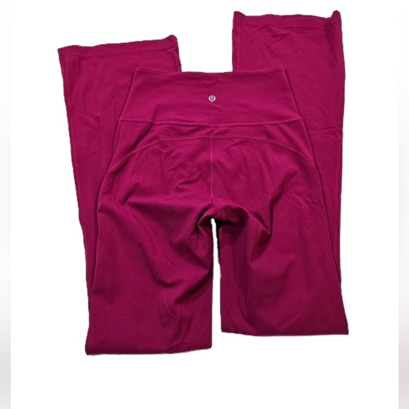 Lululemon Groove Super-High-Rise Flared Pant Nulu 32" (Magenta Purple) - Picture 6 of 11